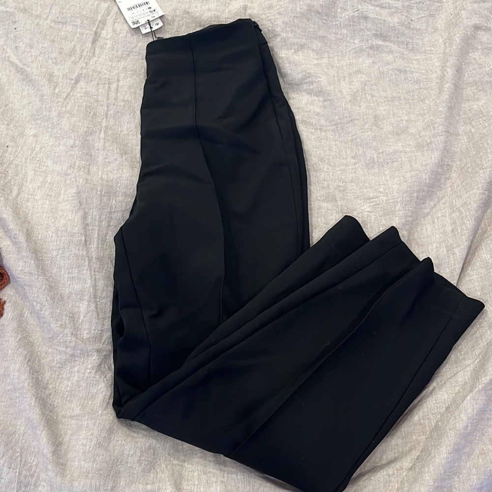 Zara Black Straight Leg Pants